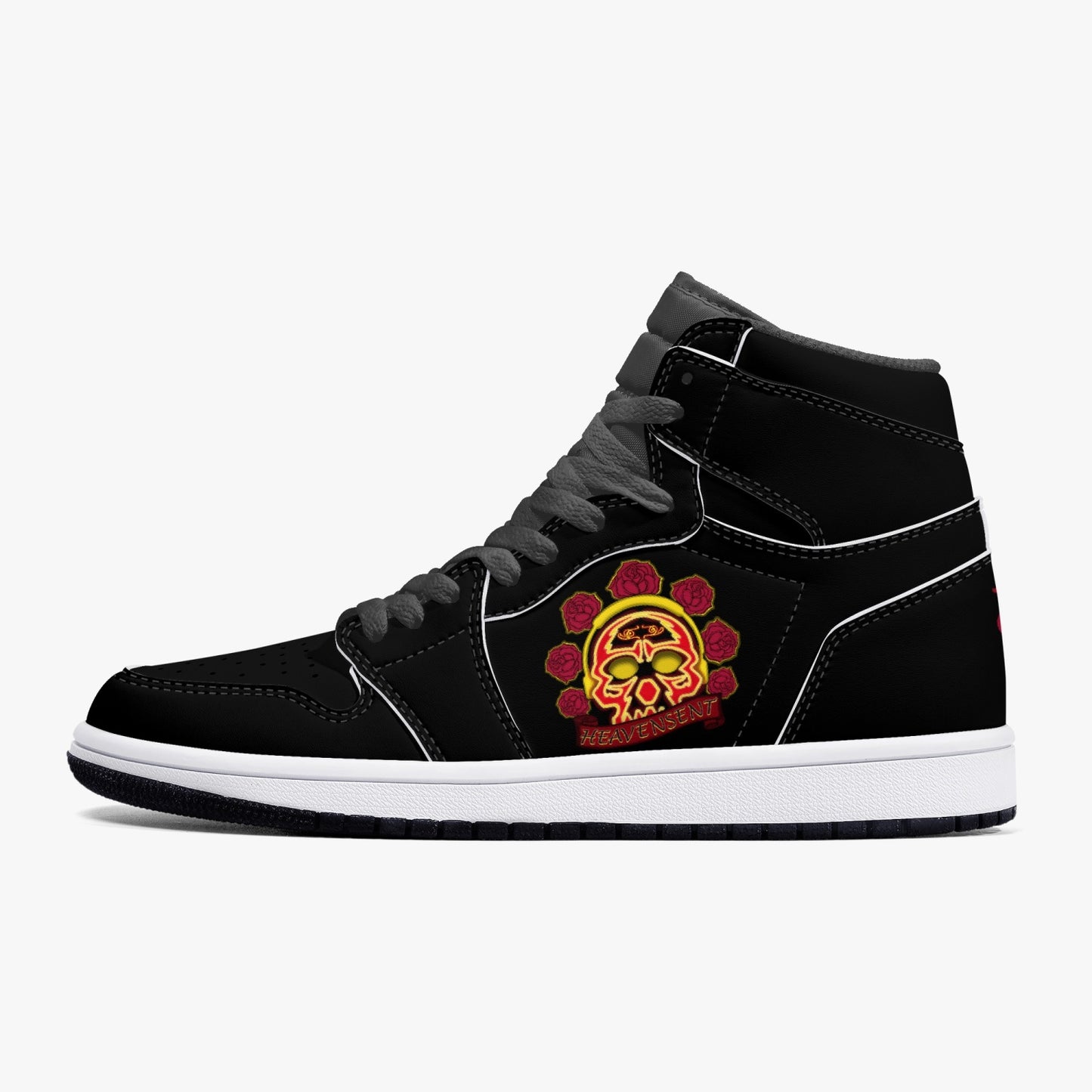 Heavensent Black High-Top Leather Sneakers